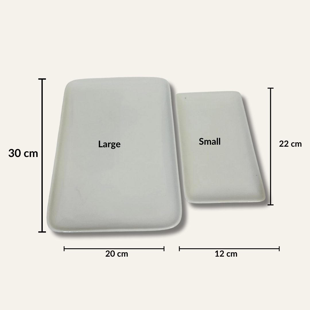 Rectangle Porcelain serving dish plate - Diqqawi Plates