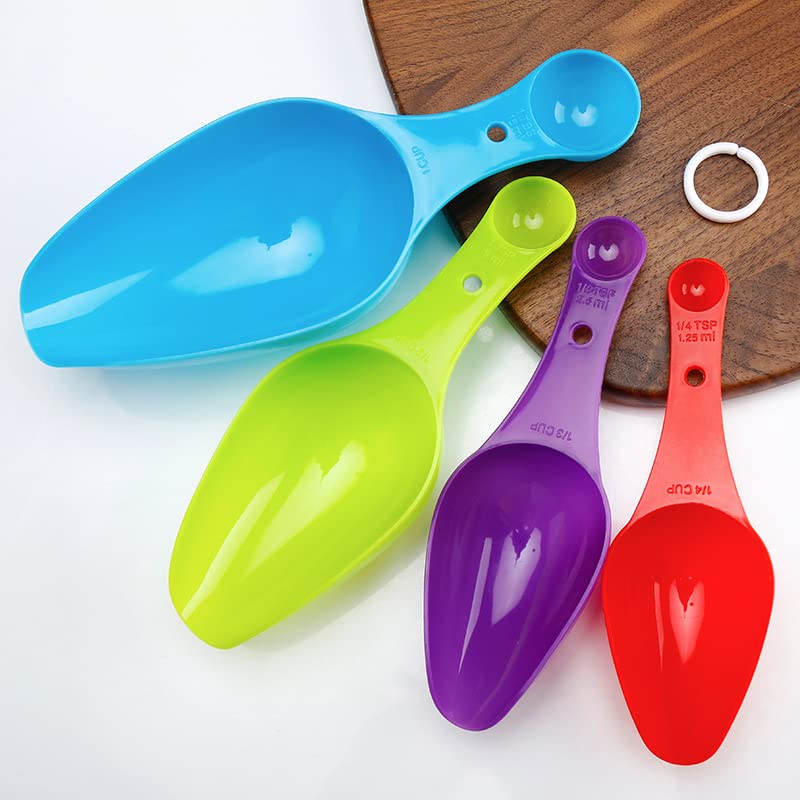 4 Pcs Flour Double Side Measuring Spoon Set - Diqqawi Plates