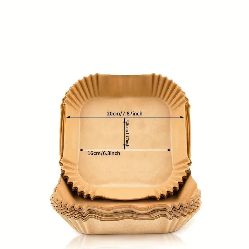 50 pcs Air Fryer Paper Liners - Diqqawi Plates