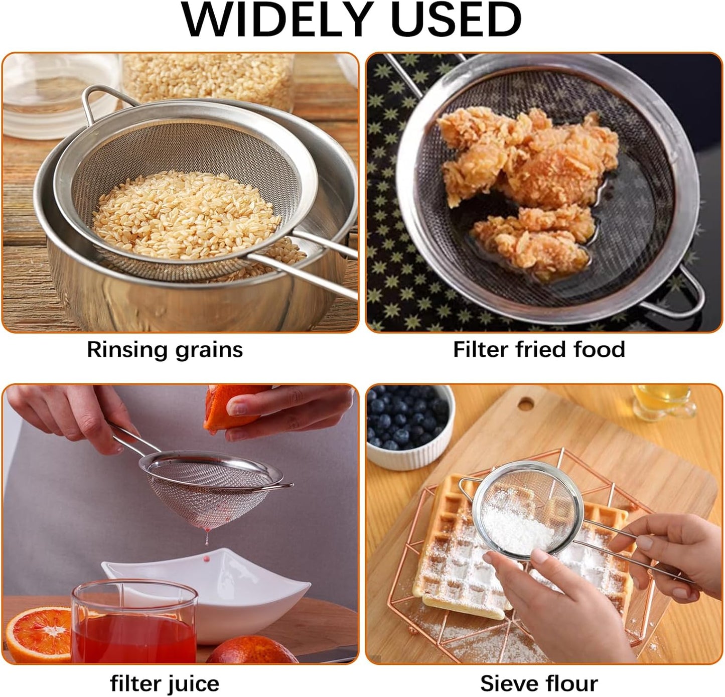 stainless steel strainer Fine Mesh - Diqqawi Plates