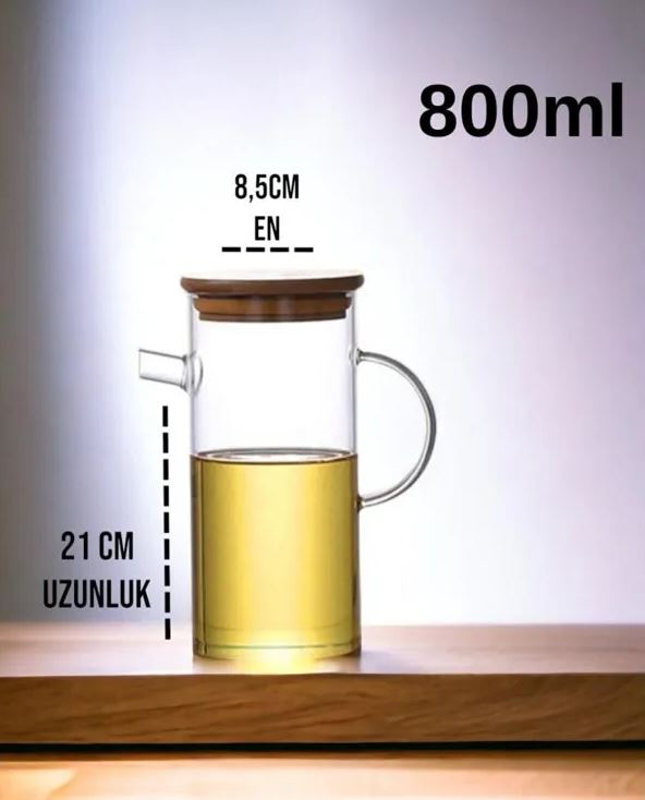 800ml Glass Bowling Oil Pot - Diqqawi Plates