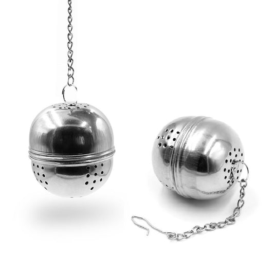 Stainless Steel Mesh Tea Ball Infuser – Egg Shape - Diqqawi Plates
