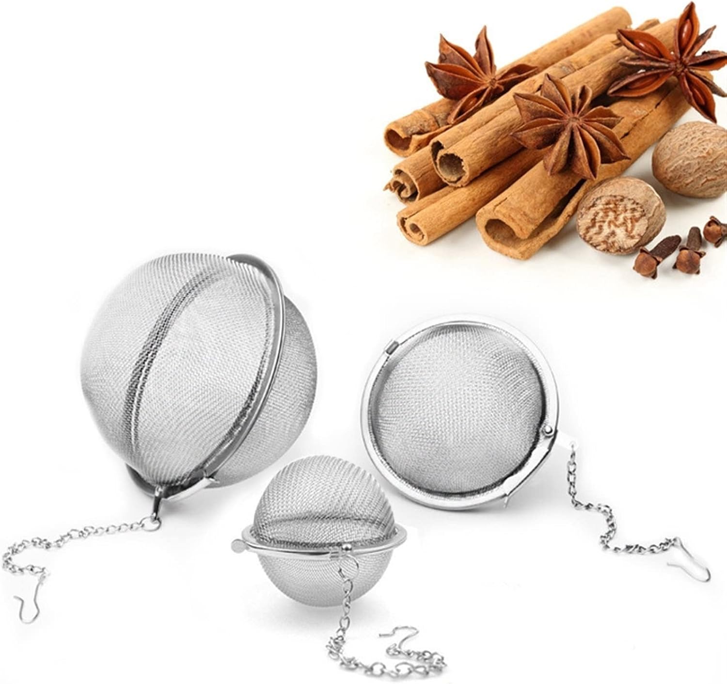 Stainless Steel Spice Mesh Seasoning Ball - Diqqawi Plates