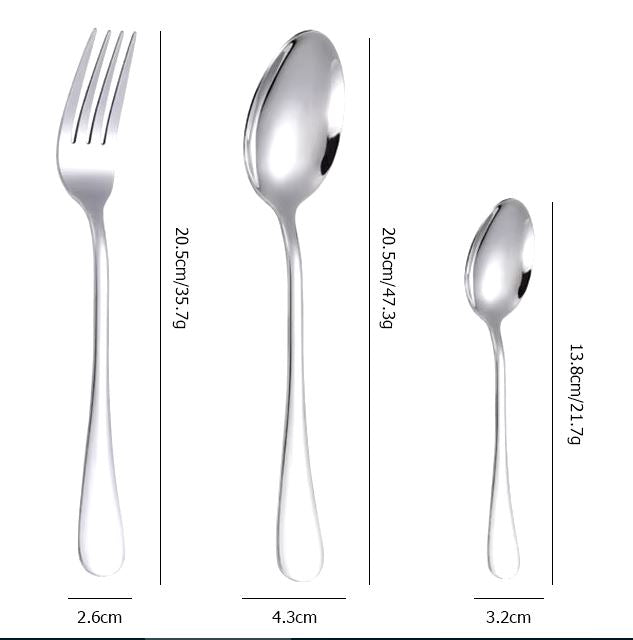 Stainless Steel Cutlery Fork Spoon - Diqqawi Plates