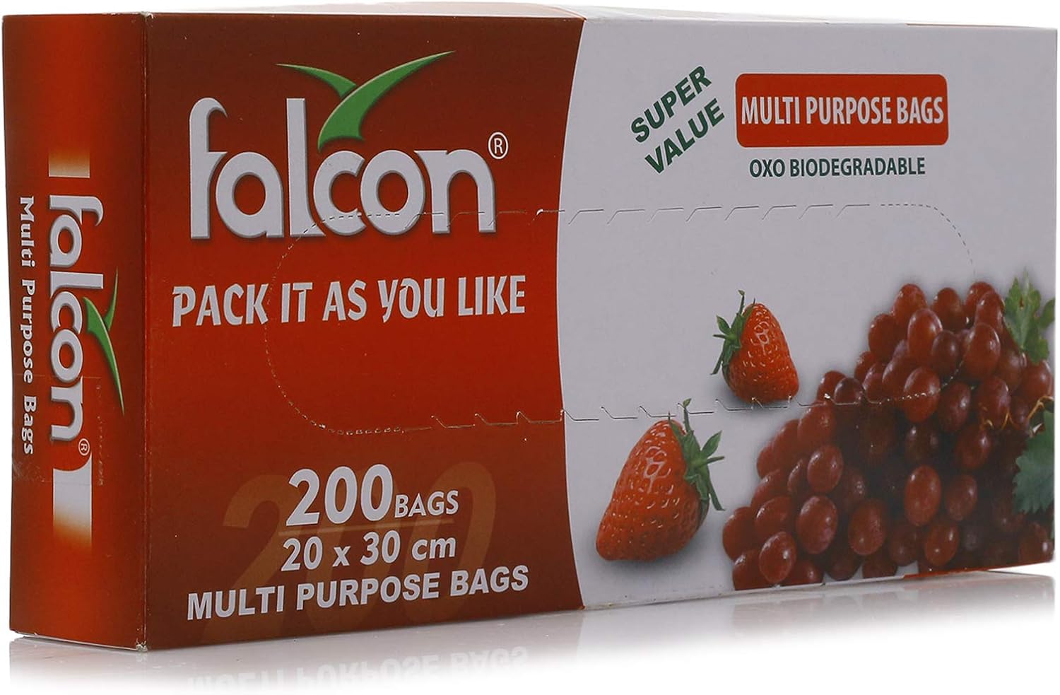 Falcon Multipurpose Bags - 200 Bags - Diqqawi Plates