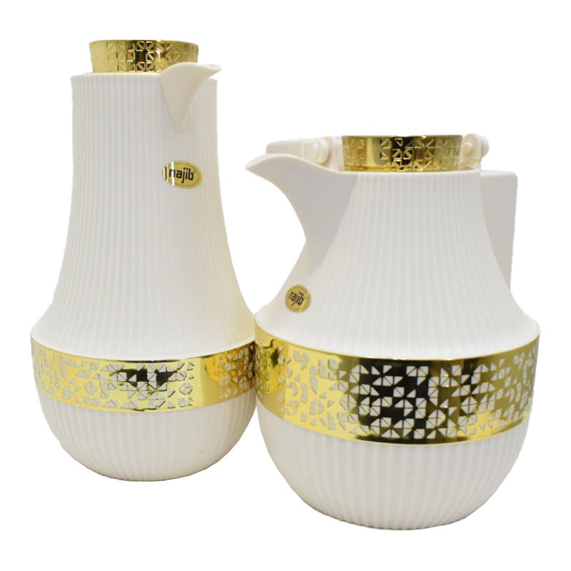 Luxury Vacuum Flask Set - 1L (Pack of 2) - Diqqawi Plates