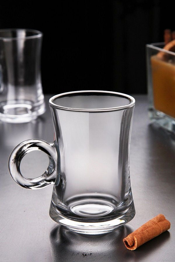118ML Glass Tea coffee cup with plate - Diqqawi Plates