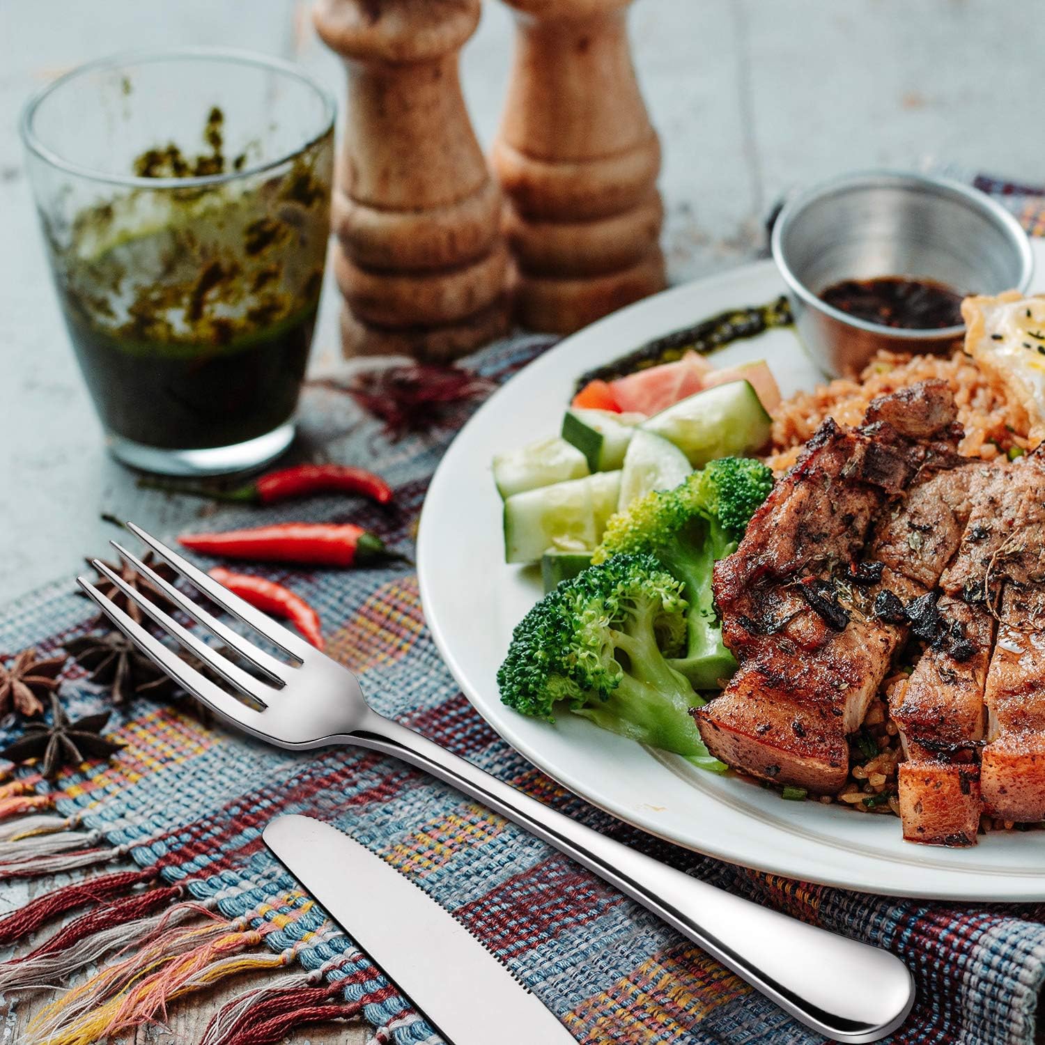 High Quality Stainless Steel Cutlery Dinning Fork - Diqqawi Plates