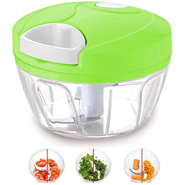 Manual vegetable chopper spin cutter - Diqqawi Plates