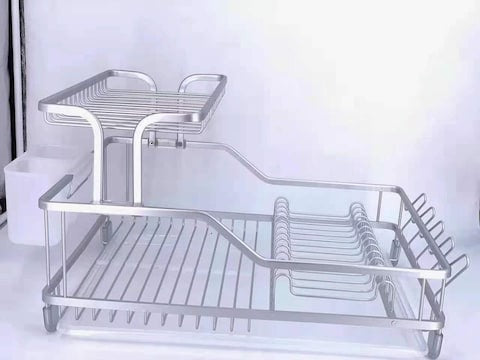 Aluminium Dish Drainer 2 Tier - Diqqawi Plates