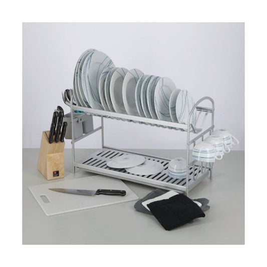 Aluminium Dish Drainer 2 Tier styl2 - Diqqawi Plates