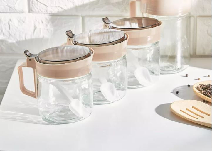500ml Glass Spice Jar Container - Diqqawi Plates