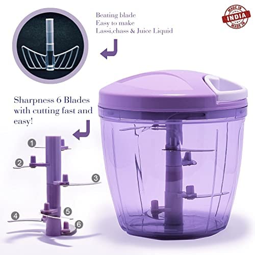 Manual vegetable chopper spin cutter styl2 - Diqqawi Plates