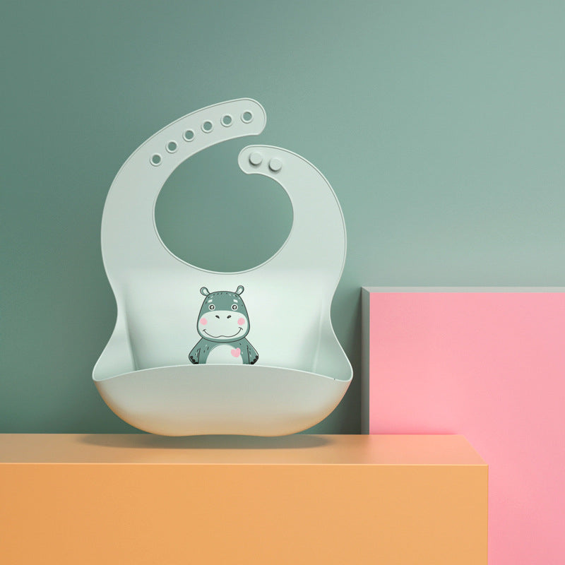 silicone baby bib waterproof for babies and toddlers - Diqqawi Plates