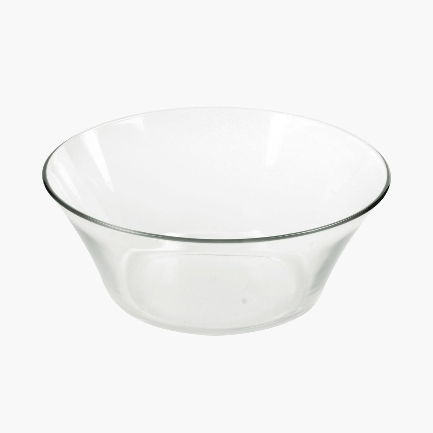 Boutique Glass Salad Bowl – 2000ml Large Capacity - Diqqawi Plates