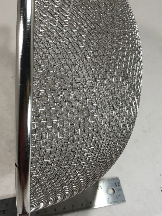 stainless steel double fine mesh strainer with long handle - Diqqawi Plates