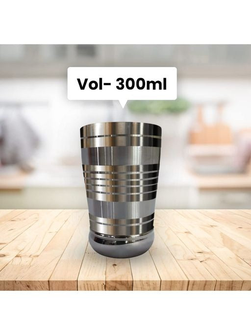 300ML Stainless Steel Water Juice Glass - Diqqawi Plates