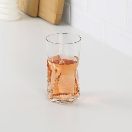 325ML Dimond Blade Edge Tumbler Glass for water - Diqqawi Plates