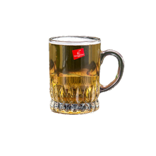 350 ML Glass Mug for Water & Juice cup with handle model 304 - Diqqawi Plates