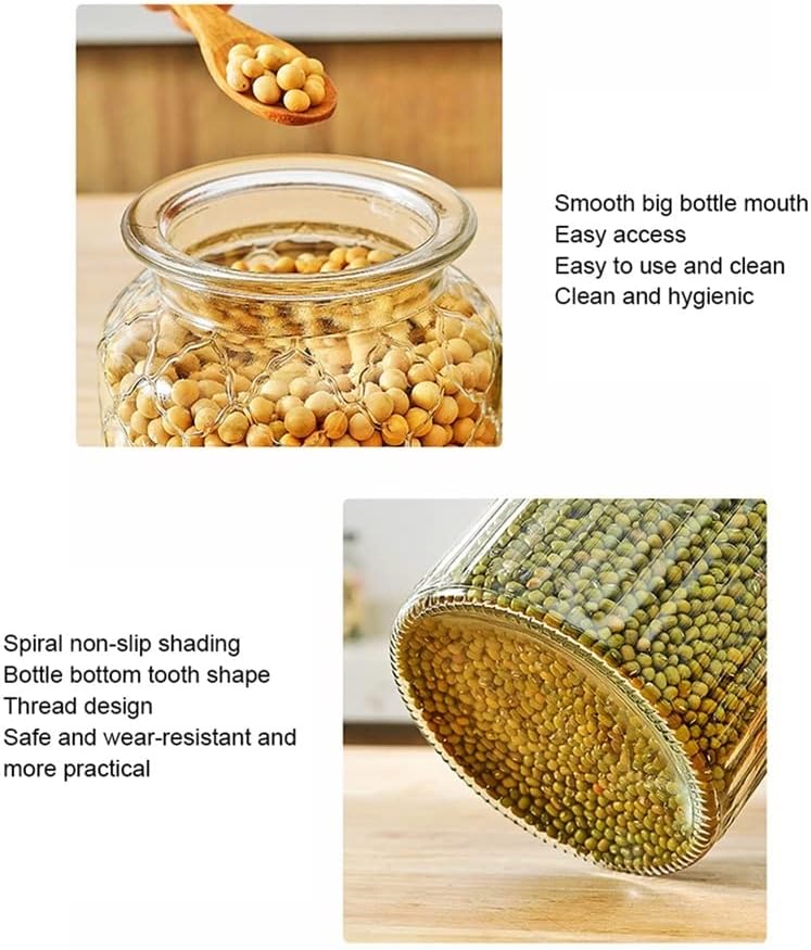 Glass jar storage bottle with Heart Lid - Diqqawi Plates