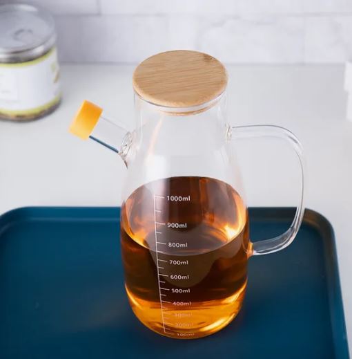 1000ml Glass Bowling Oil Pot - Diqqawi Plates