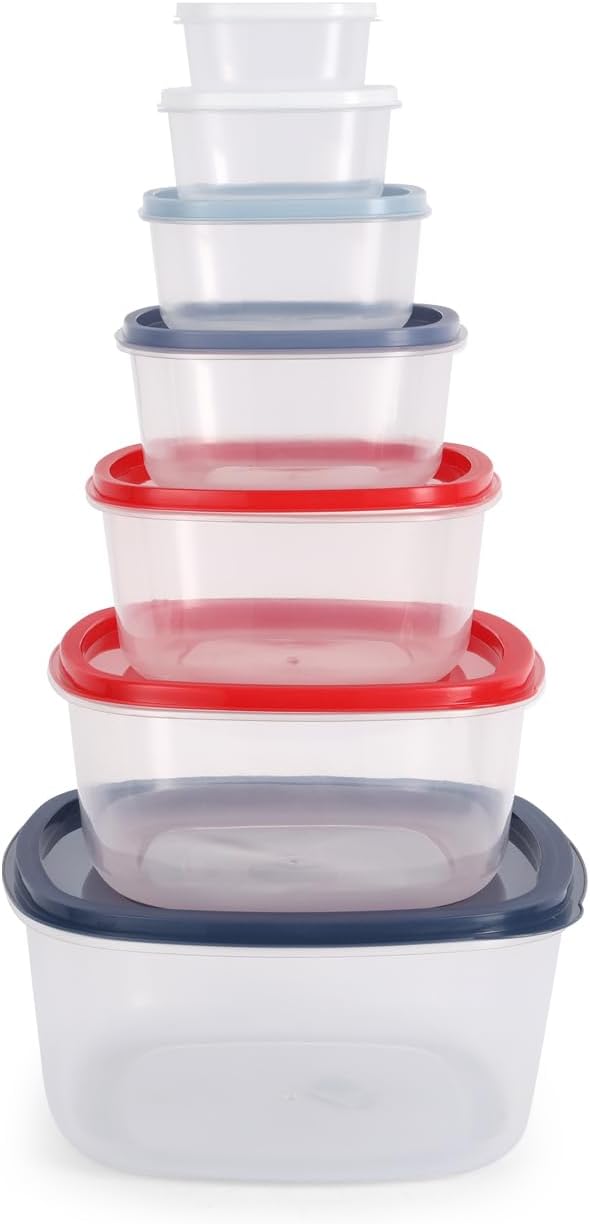 7pcs Plastic Square Storage Box Set - Diqqawi Plates