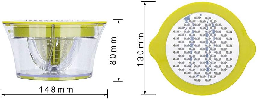 4-in-1 Manual Citrus Juicer & Grater – 400ml - Diqqawi Plates