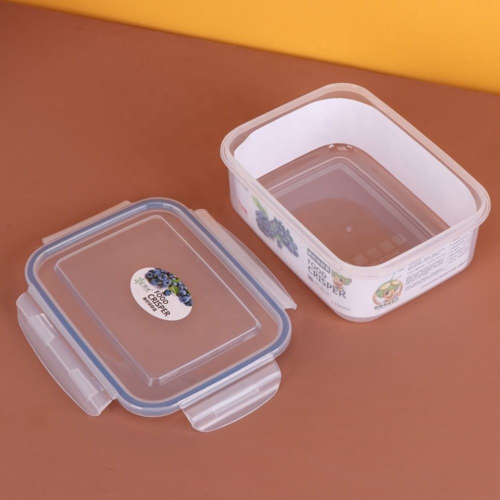 Clear Food Storage Box – Airtight & Durable Container - Diqqawi Plates