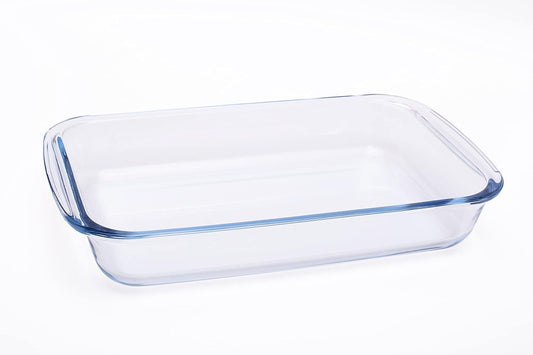 Clear Bake RectangleTempered Glass Casserole - Diqqawi Plates