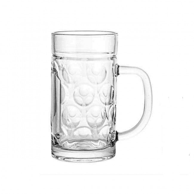570 ML Glass Mug for Water & Juice cup with handle model 100-2 - Diqqawi Plates