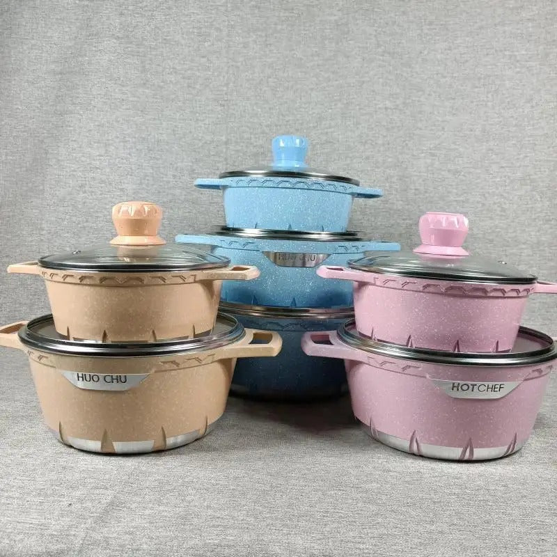 HotChef Eco-friendly Energy Saver Nonstick granite casserole - Diqqawi Plates