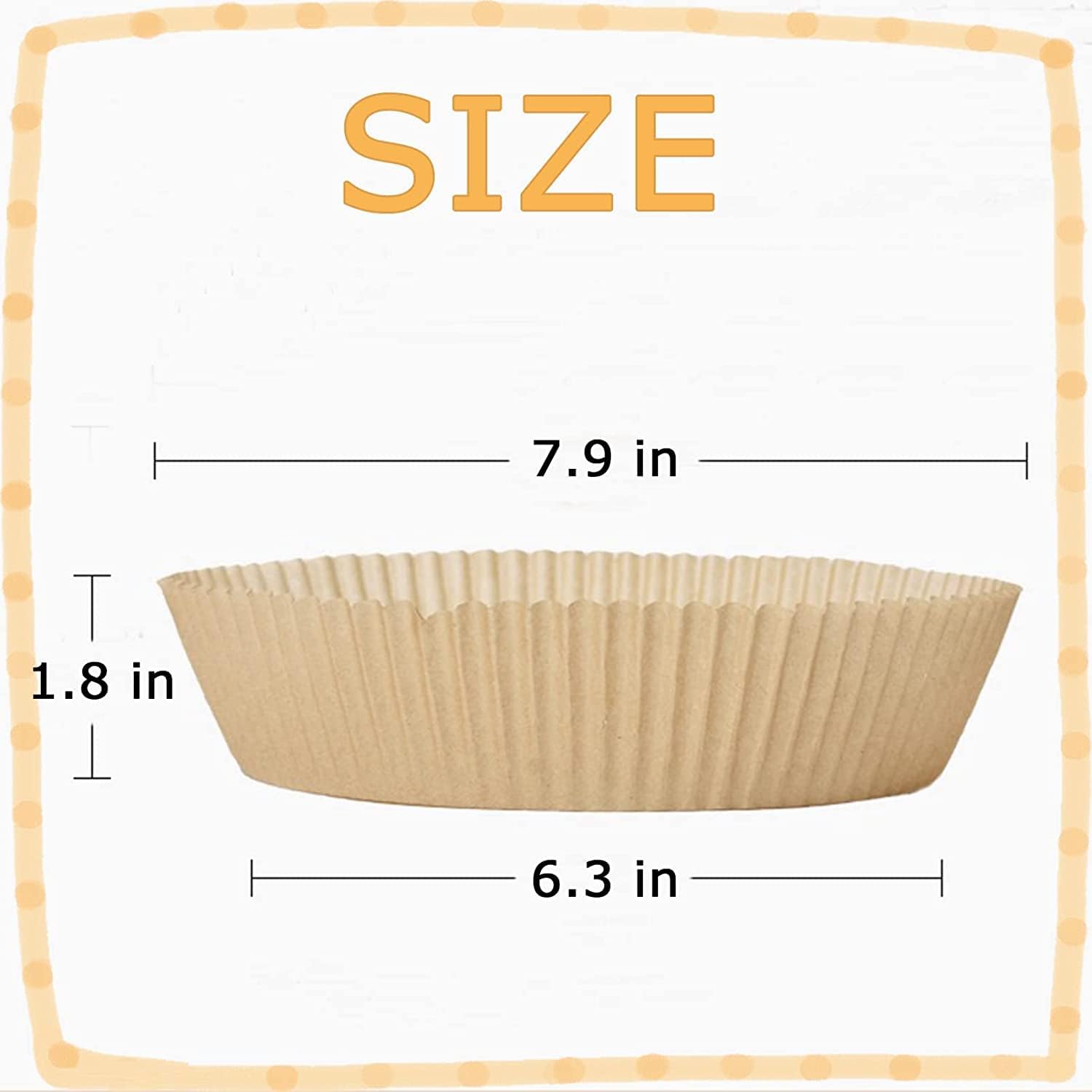 50 pcs Air Fryer Paper Liners - Diqqawi Plates