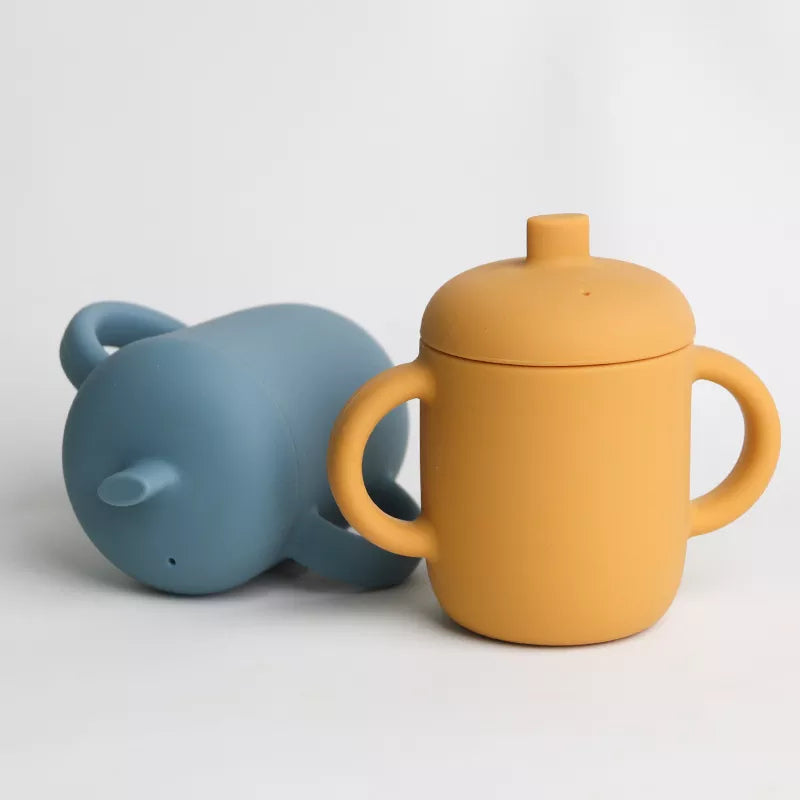 Silicone Cup for Toddler, Training Cup with Handles - 150ml - Diqqawi Plates