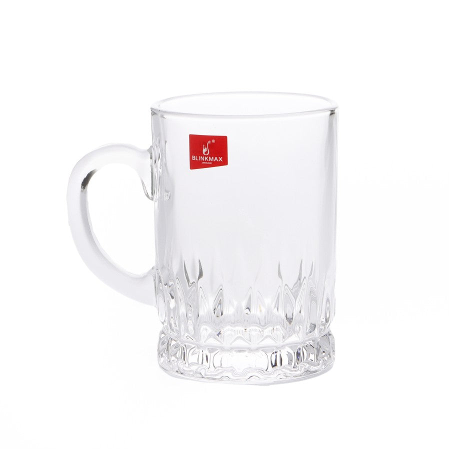 350 ML Glass Mug for Water & Juice cup with handle model 304 - Diqqawi Plates