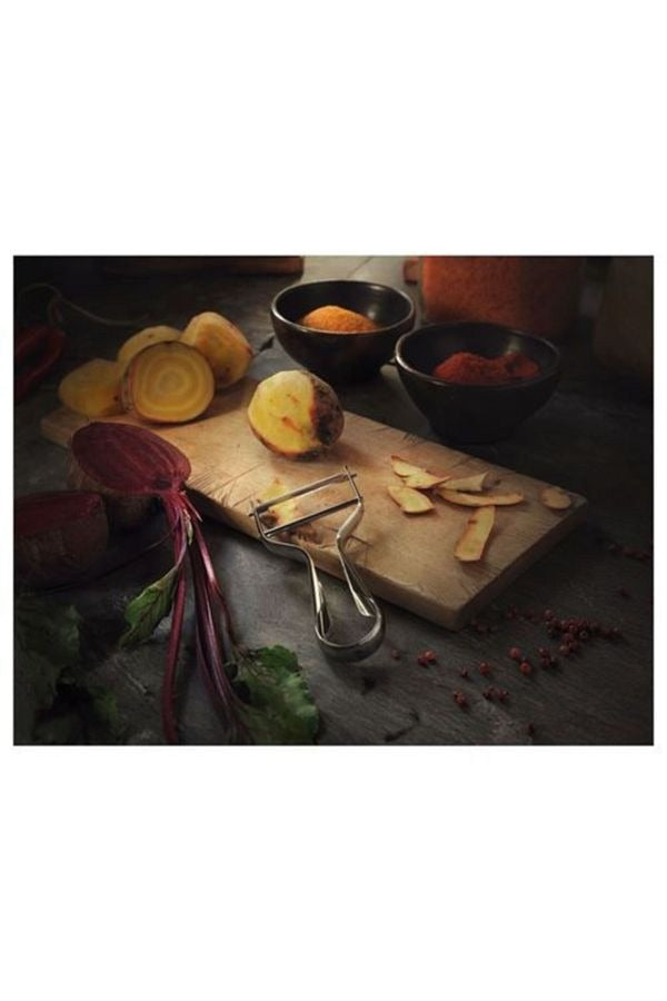 Stainless Steel Gray 12cm Peeler - Diqqawi Plates