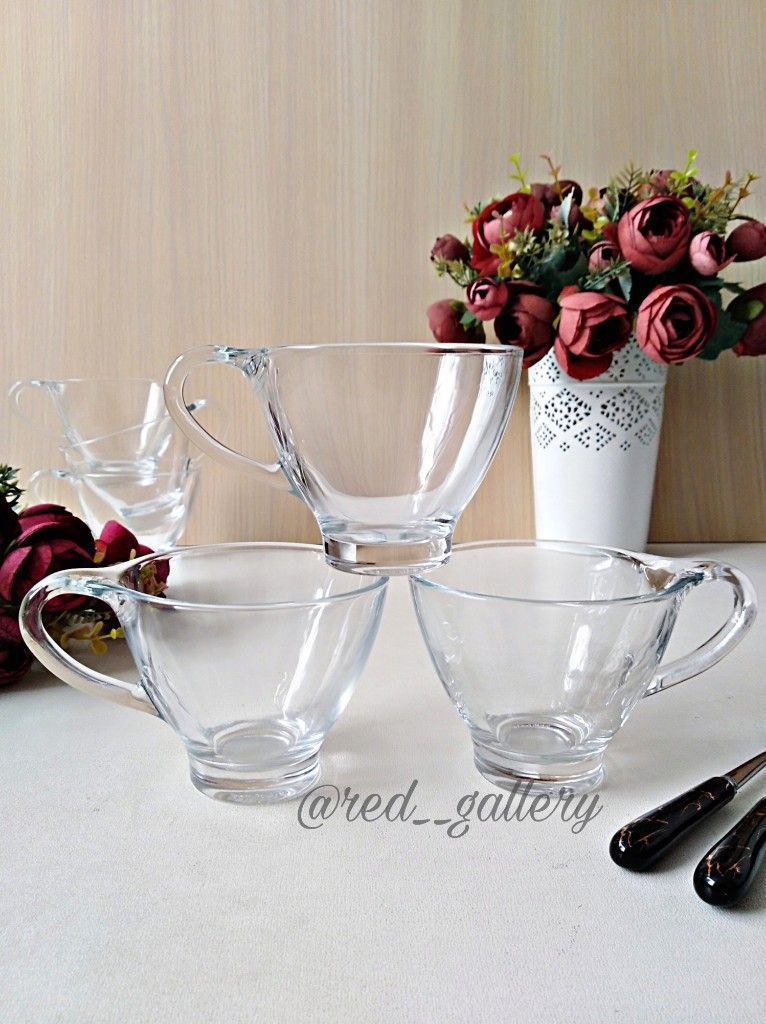 2pcs tea cup with handle model 64 - Diqqawi Plates