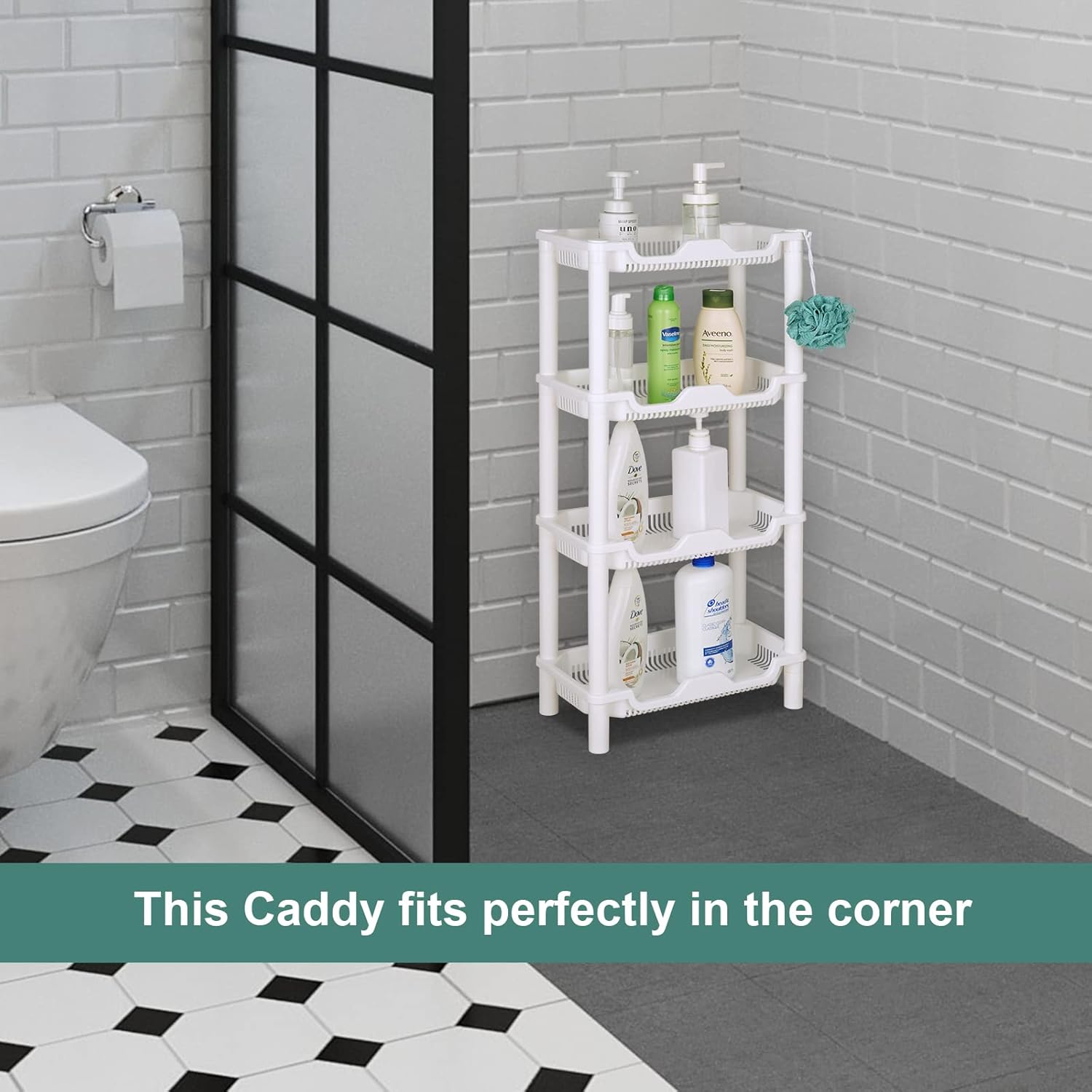 3-Tier Rustproof Corner Shower Caddy - Diqqawi Plates