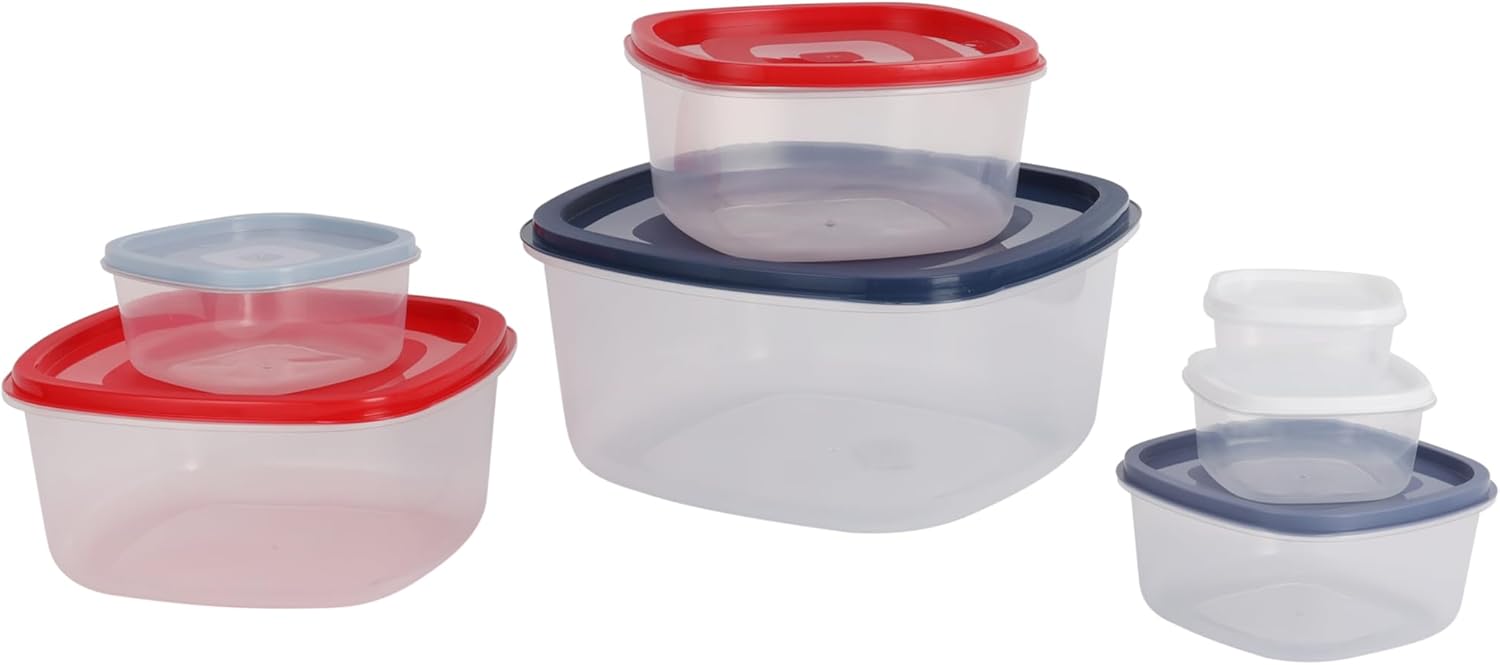 7pcs Plastic Square Storage Box Set - Diqqawi Plates