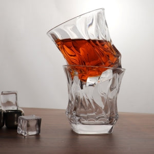 250 ML Platinum Drinking Glass with Braided Designy - Diqqawi Plates