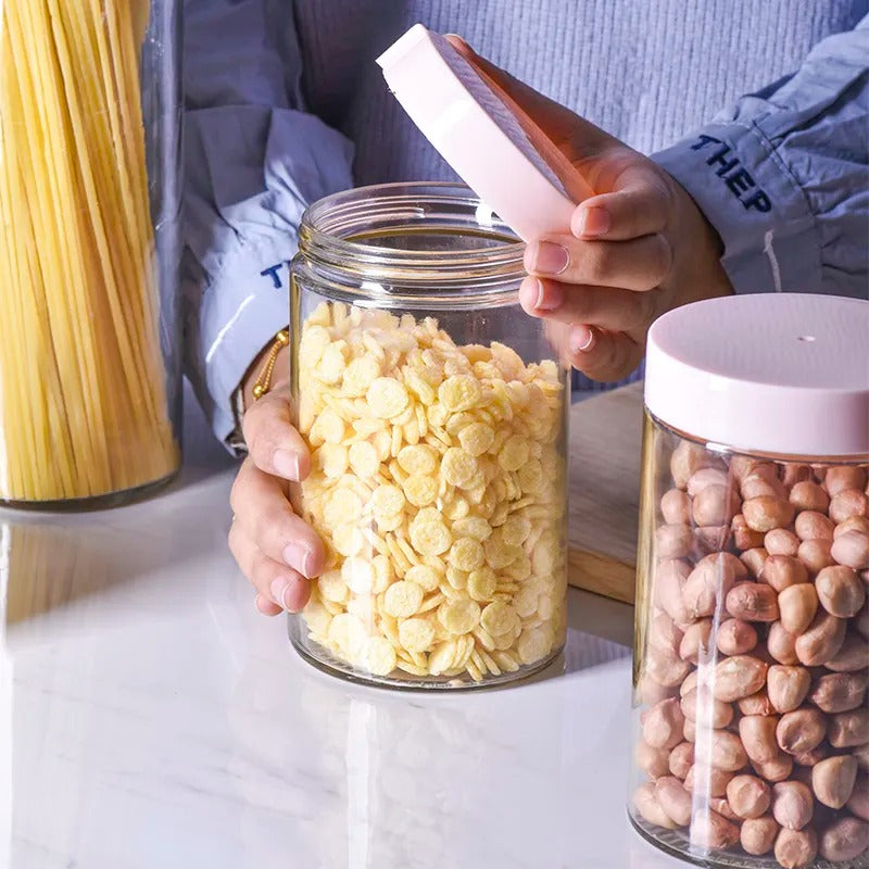 High Quality Glass Storage Jar with Lid - Diqqawi Plates