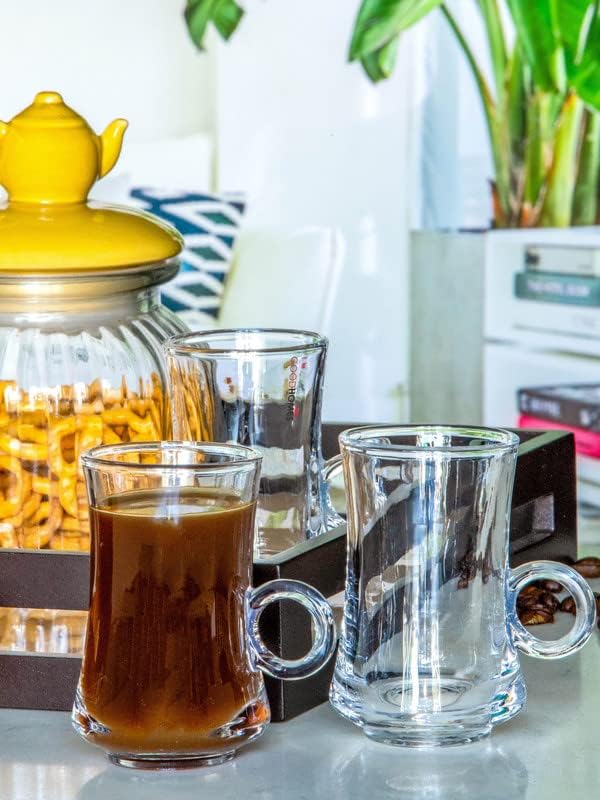 118ML Glass Tea coffee cup with plate - Diqqawi Plates