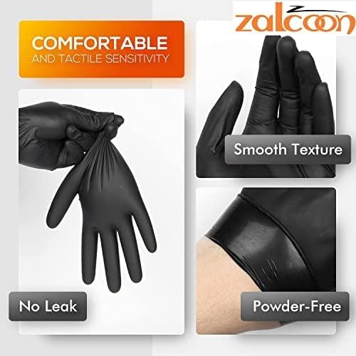 Falcon Black Vinyl Gloves – Powder-Free (100 Pcs) - Diqqawi Plates