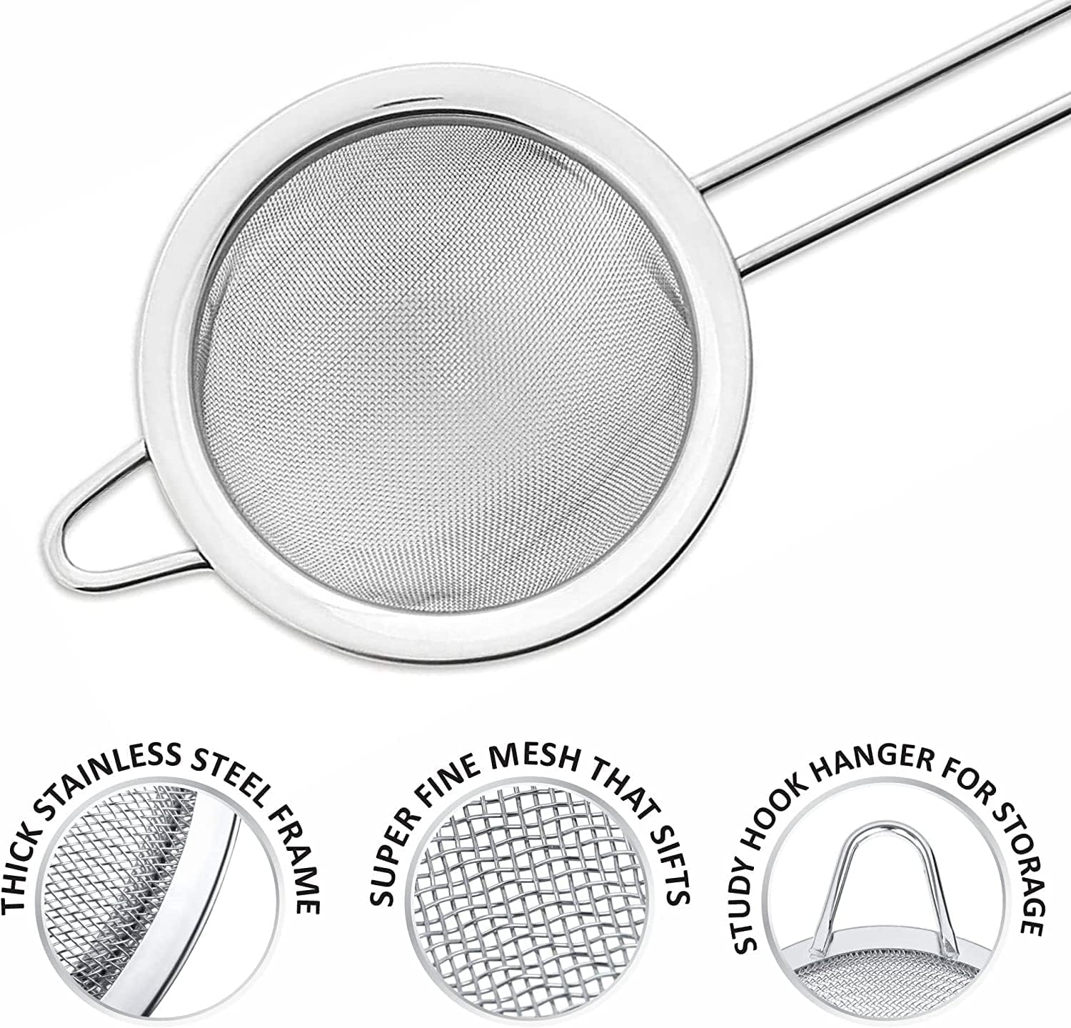 stainless steel strainer Fine Mesh - Diqqawi Plates