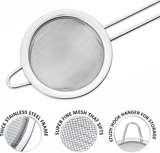 stainless steel strainer Fine Mesh - Diqqawi Plates