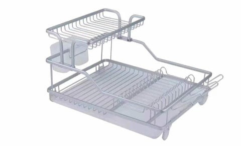 Aluminium Dish Drainer 2 Tier - Diqqawi Plates