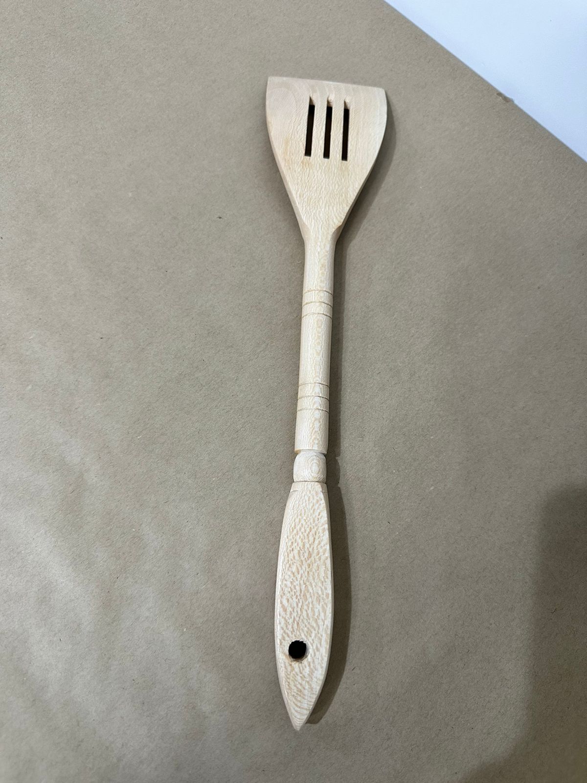 Wooden Lux spatula with Long Handle – Safe for Non-Stick Cookware - Diqqawi Plates