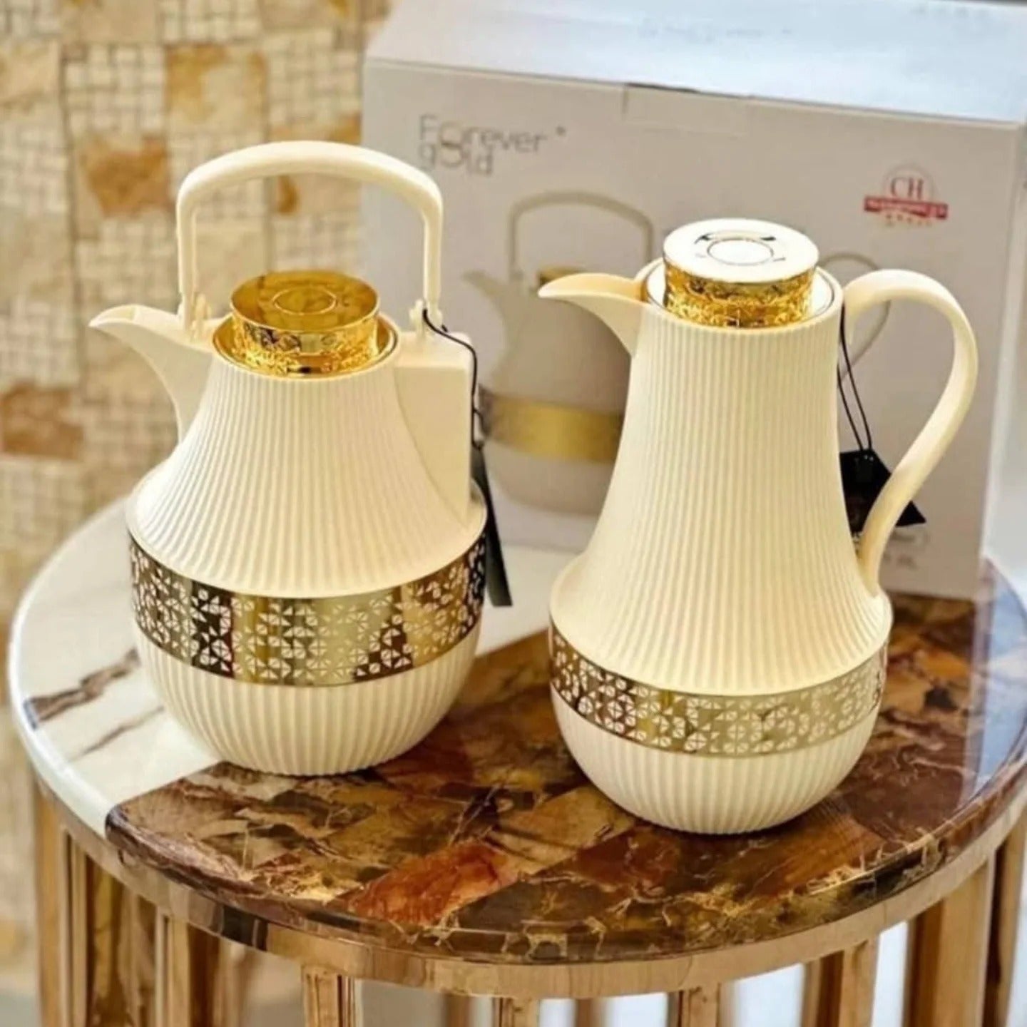 Luxury Vacuum Flask Set - 1L (Pack of 2) - Diqqawi Plates