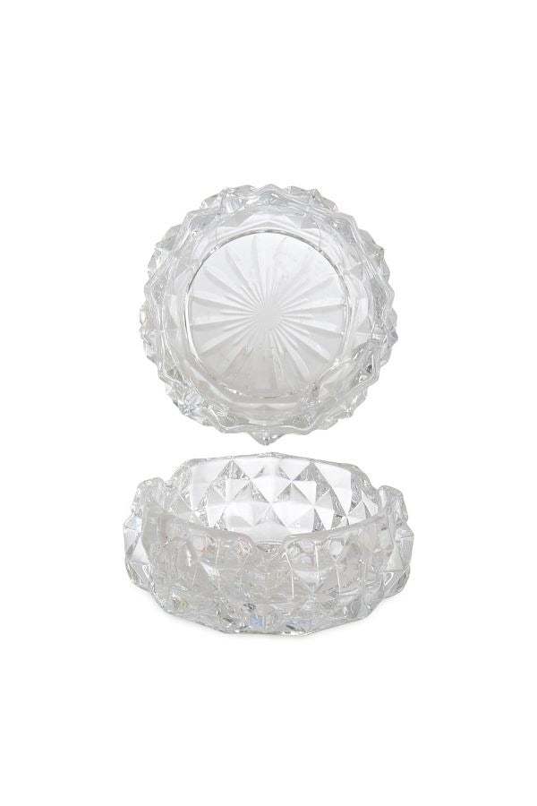 Round Glass Crystal Luxury Ashtray - Diqqawi Plates