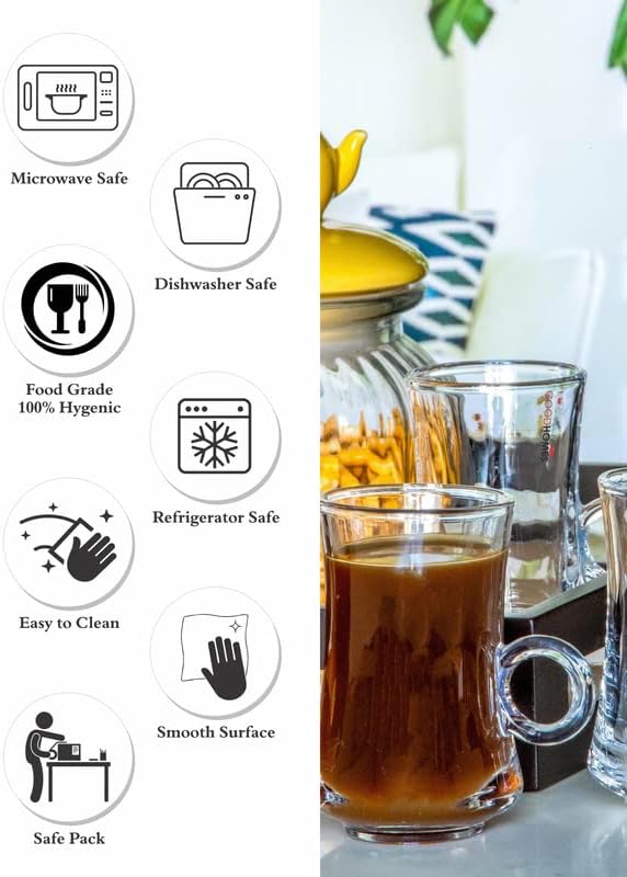 118ML Glass Tea coffee cup with plate - Diqqawi Plates