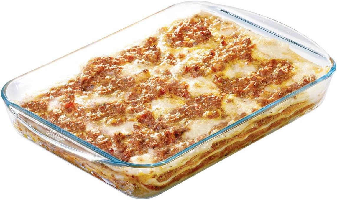 Clear Bake RectangleTempered Glass Casserole - Diqqawi Plates
